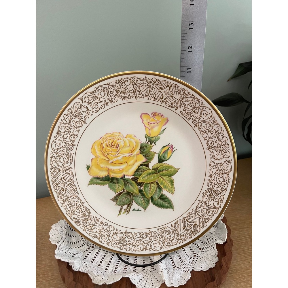 Vintage "The Peace Rose" Edward Marshall Boehm Limited Collector Plate